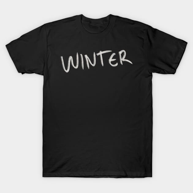 Hand Drawn Winter T-Shirt by Saestu Mbathi